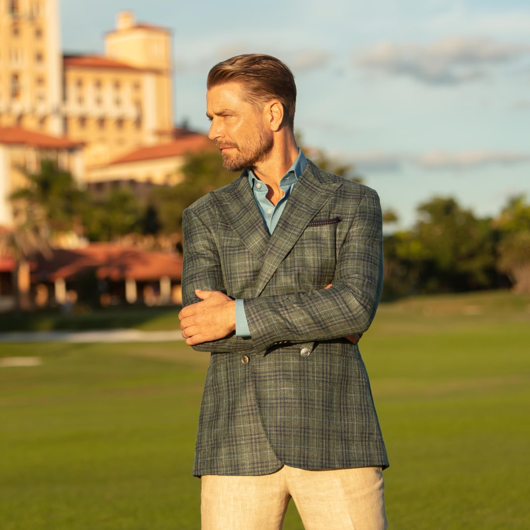 Cashmere and silk polo shirt