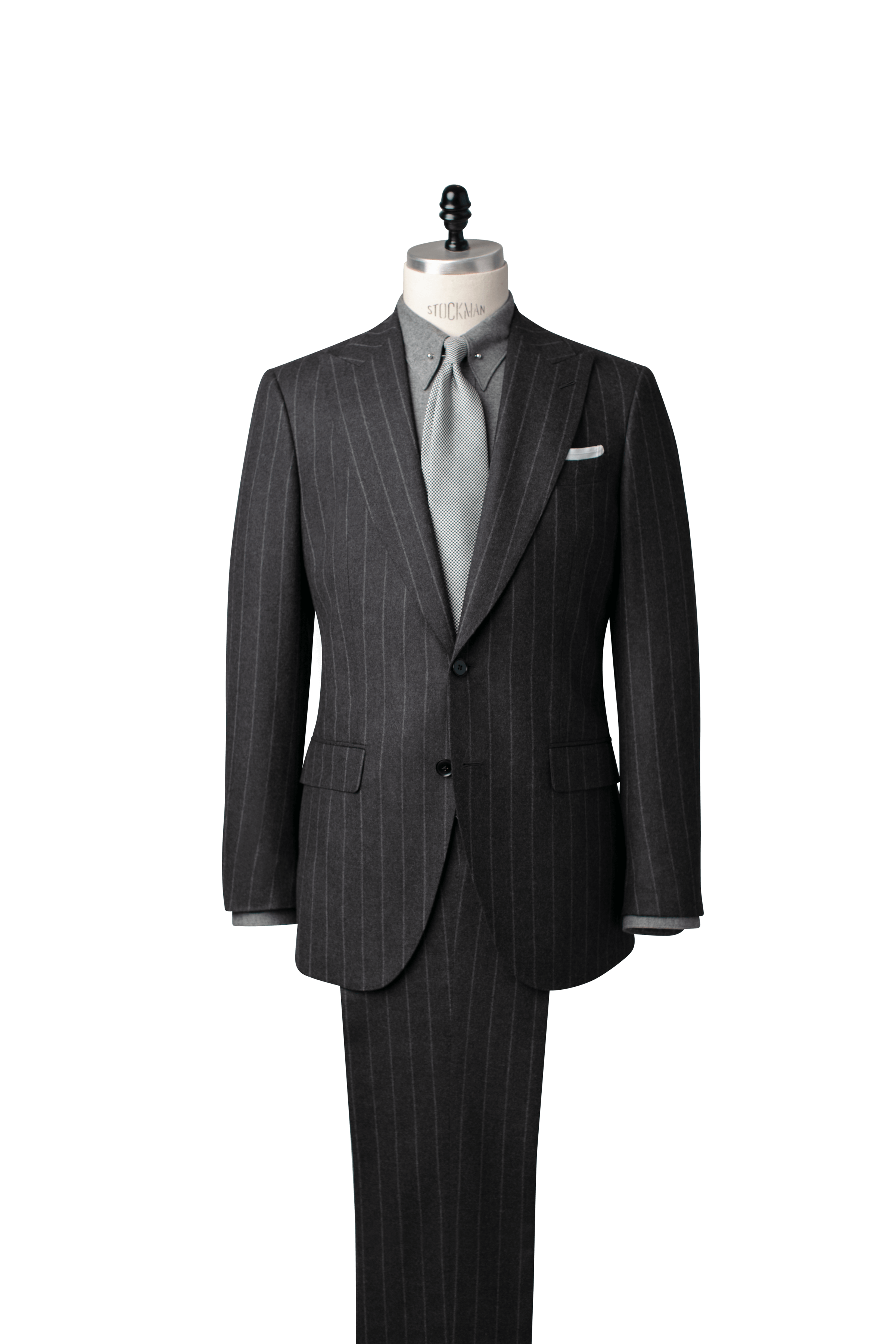 Light Grey Striped Havana Suit in Pure S130's Wool | SUITSUPPLY India