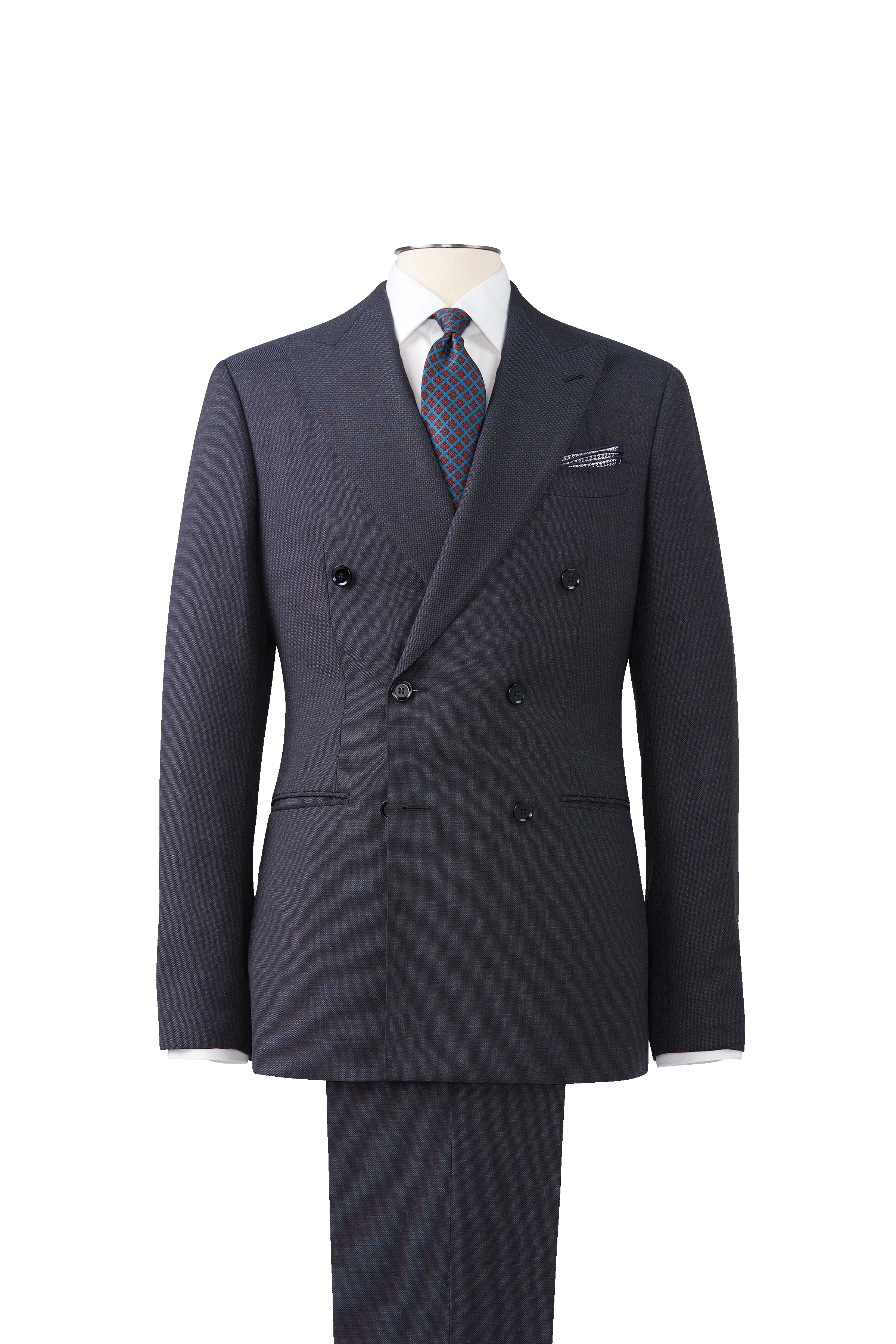 Reda Navy Hopsack Suit by Knot Standard