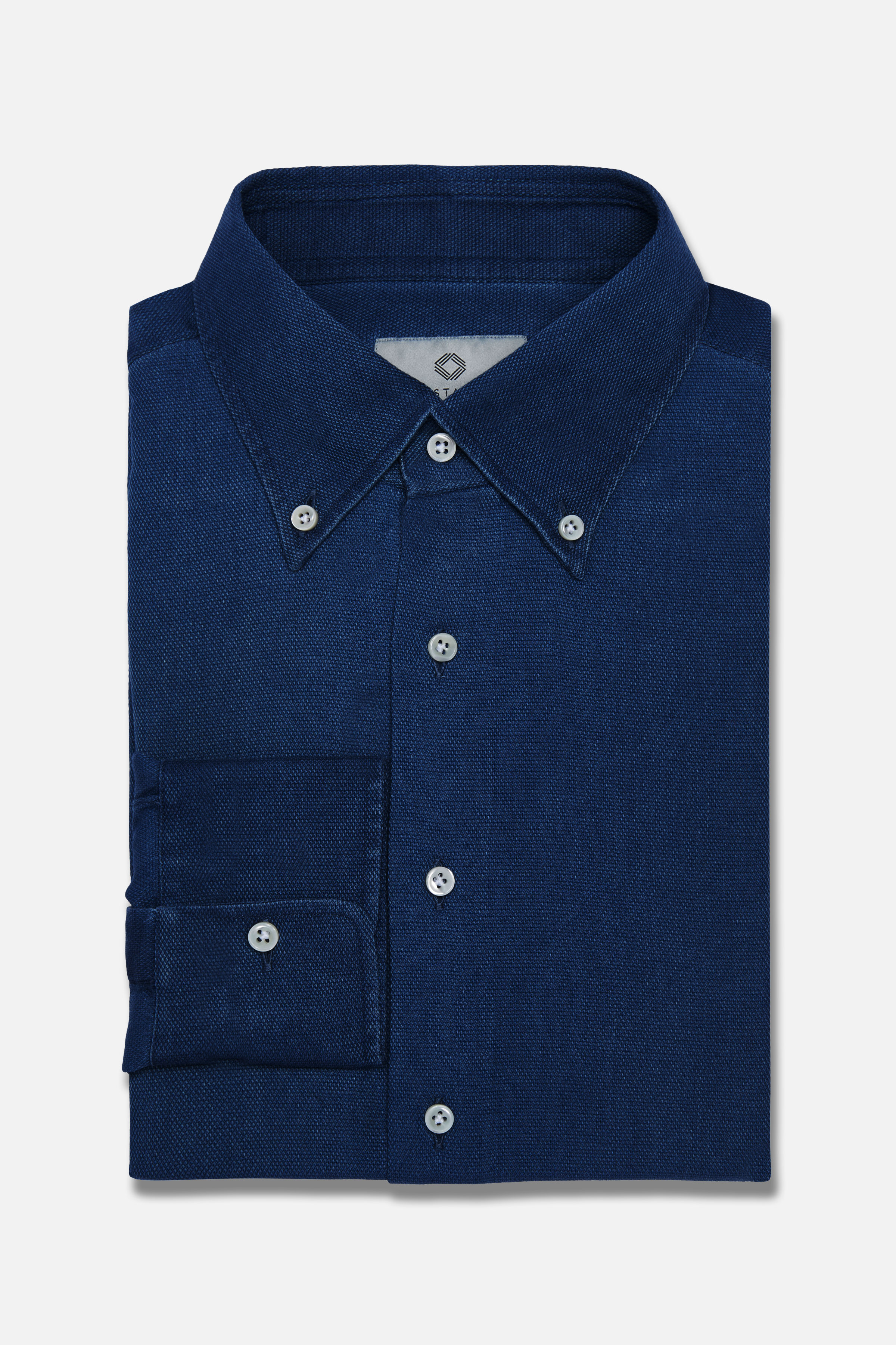 Knot Standard Blue Oxford Denim Shirt by Knot Standard