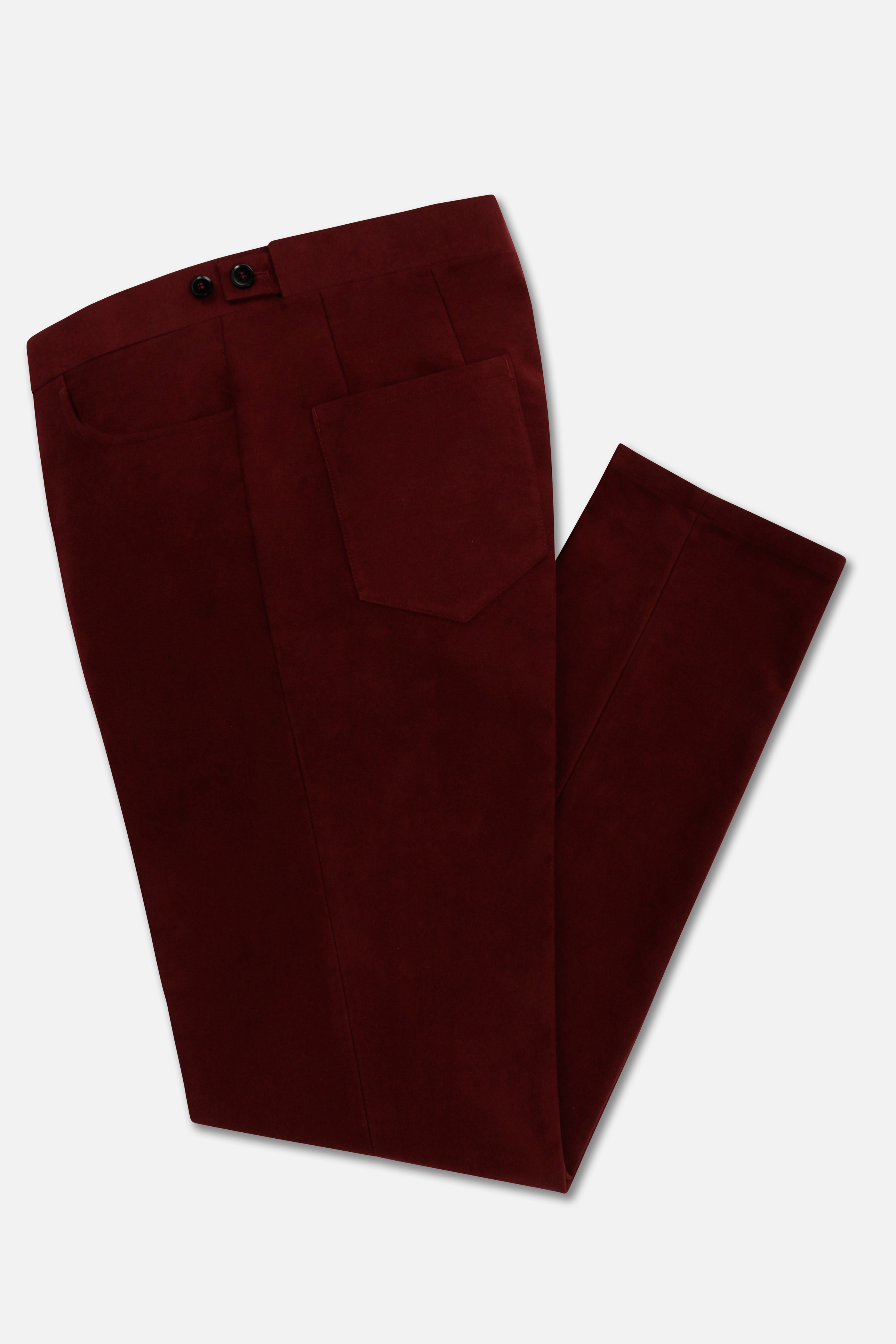 Knot Standard Merlot 5-Pocket Moleskin Chinos by Knot Standard