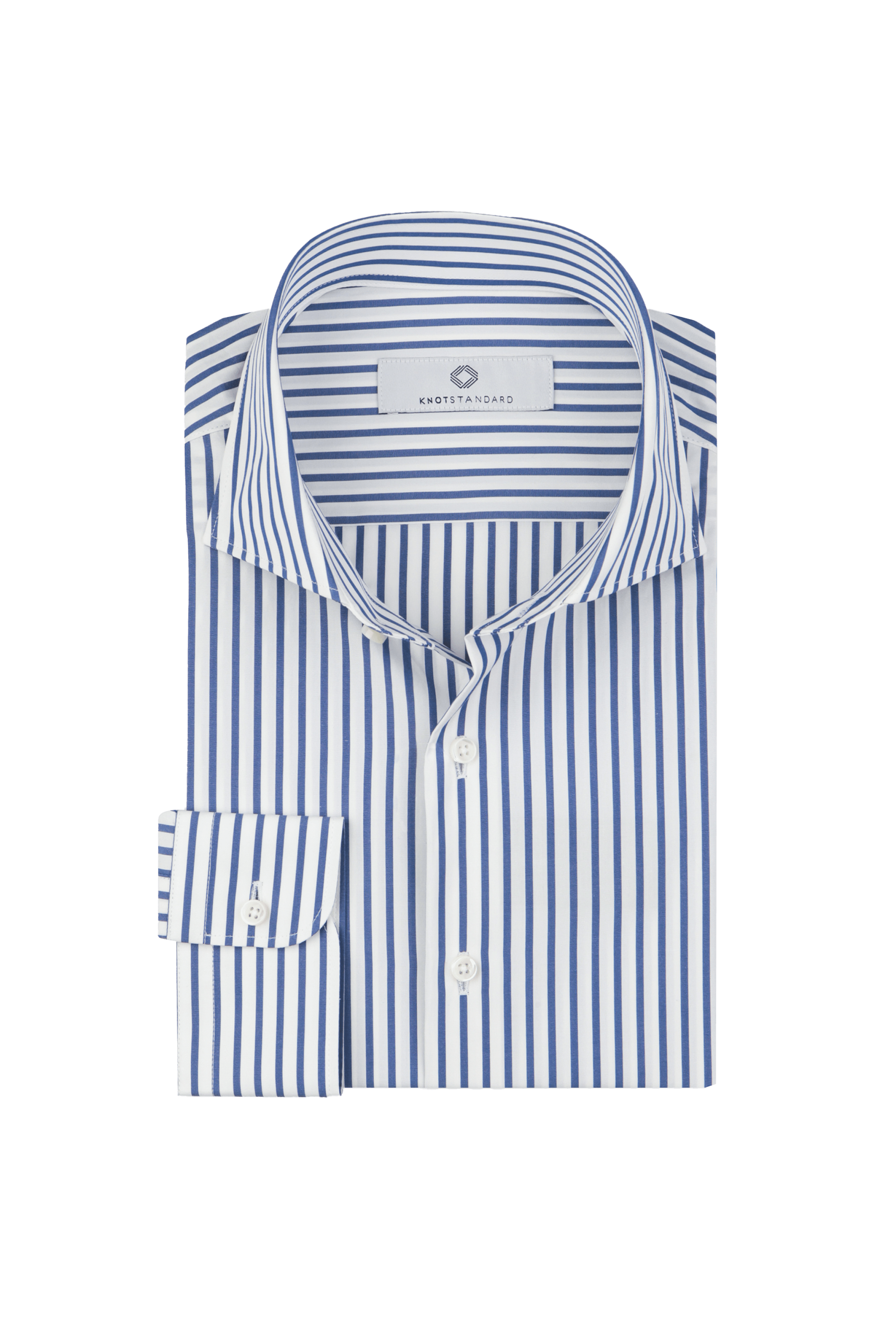 Loro Piana Blue & White Stripe Shirt by Knot Standard