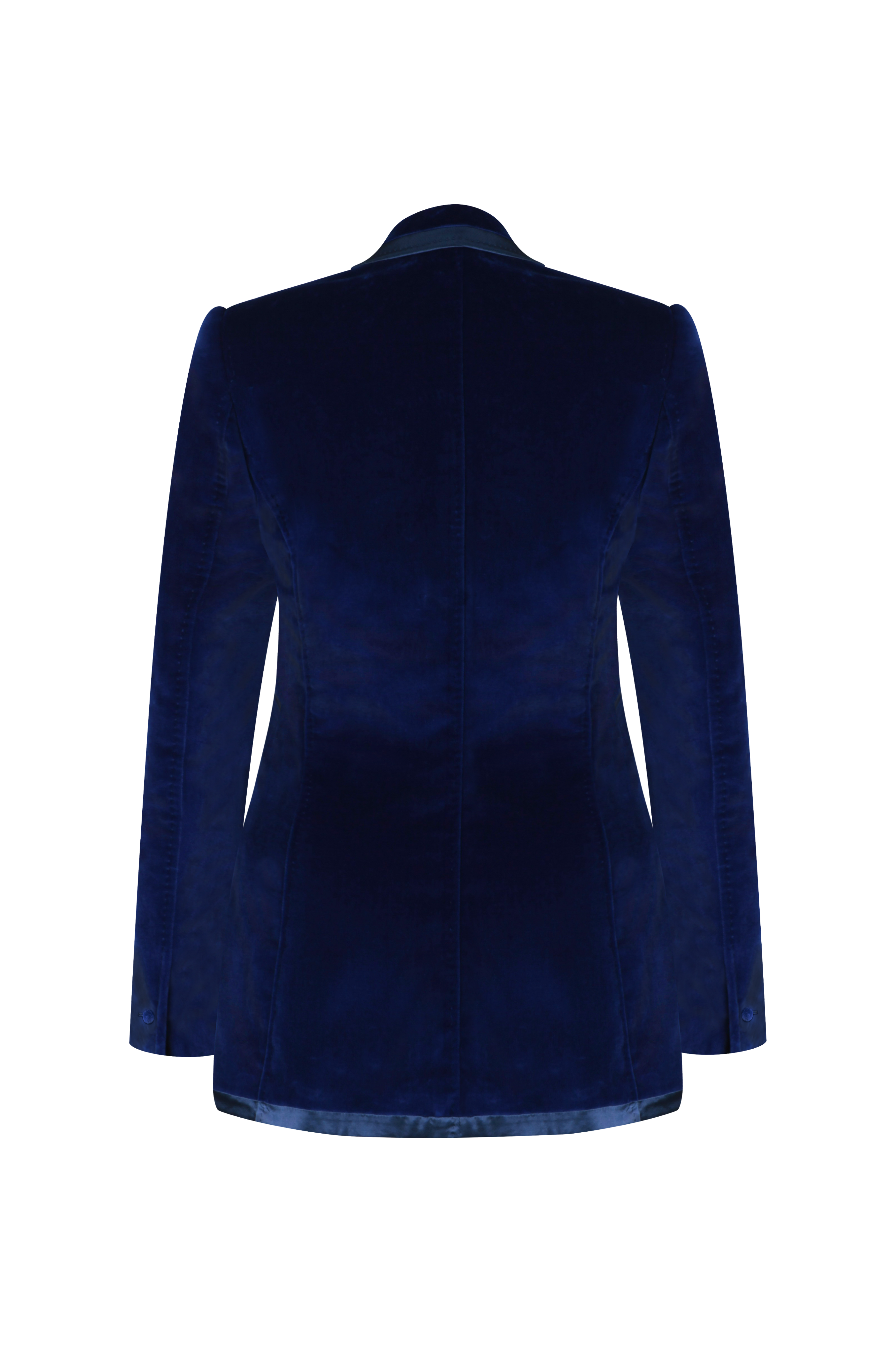 Knot Standard Royal Blue Velvet Blazer by Knot Standard