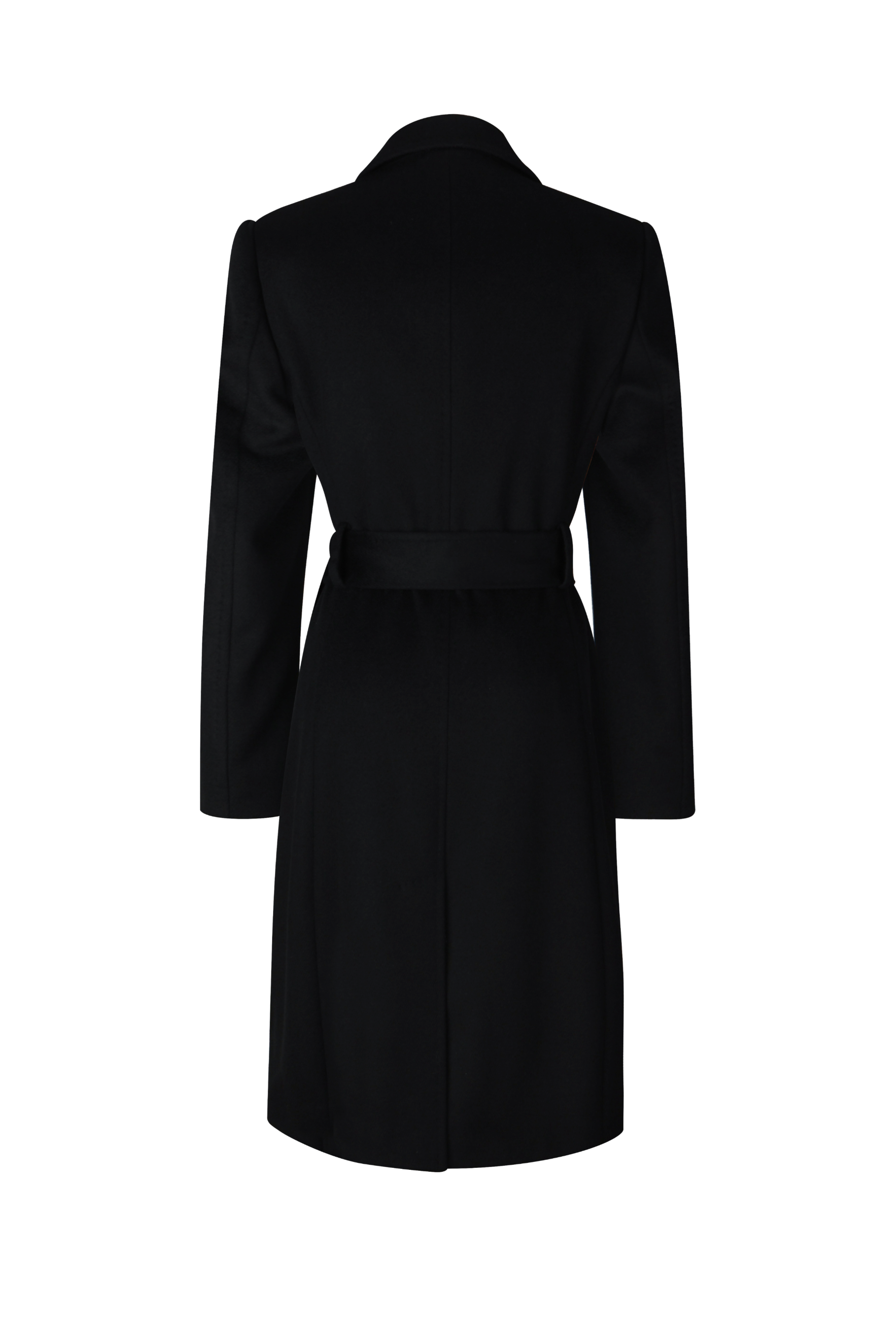 Knot Standard Black Wool Long Coat by Knot Standard